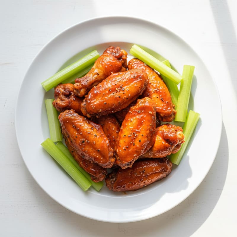 Spicy BBQ Glazed Chicken Wings