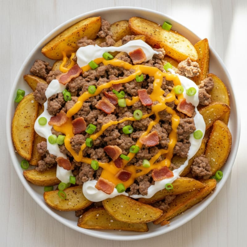 Clean-Eating Loaded Bacon Cheese Fries