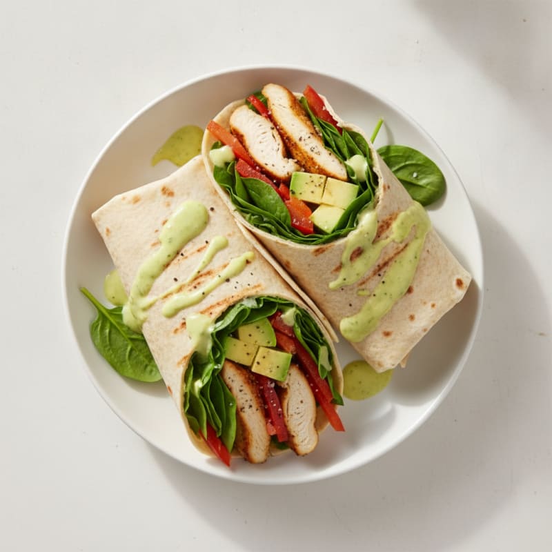 Zesty Chicken and Avocado Carb Balance Wrap