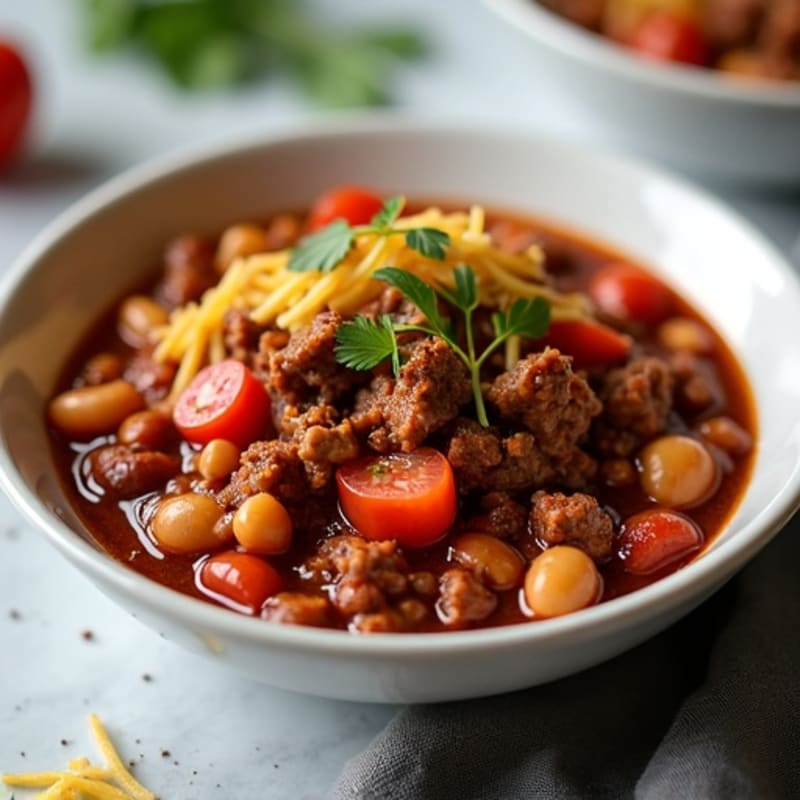 Hearty Slow Cooker Beef Chili