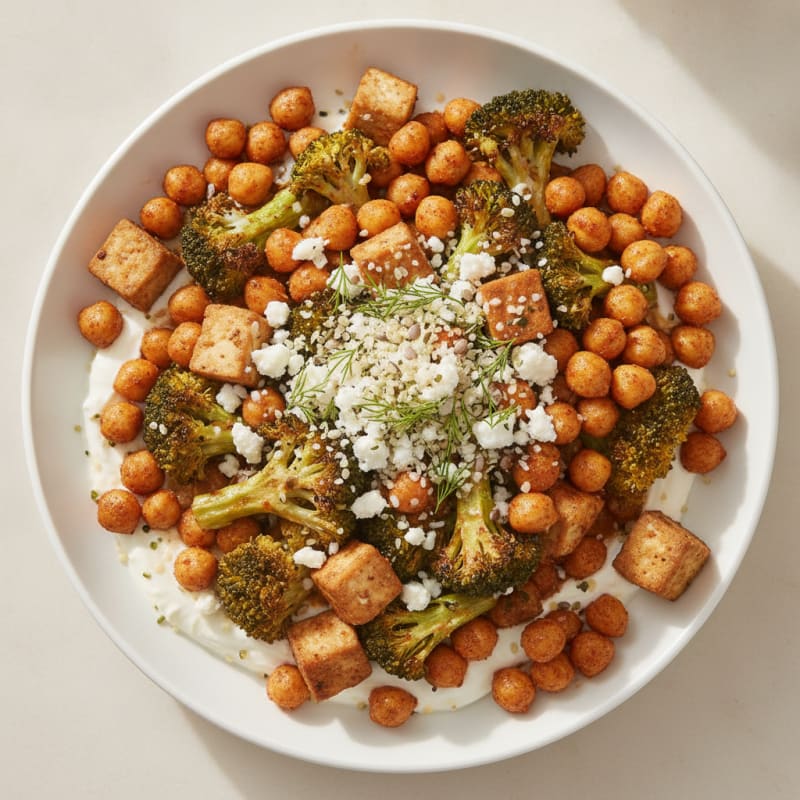 Roasted Vegetable and Chickpea Bowl