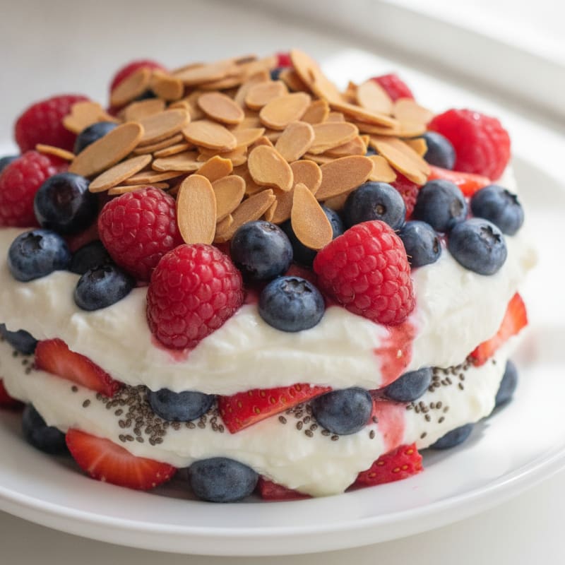 Creamy Greek Yogurt Protein Parfait with Mixed Berries