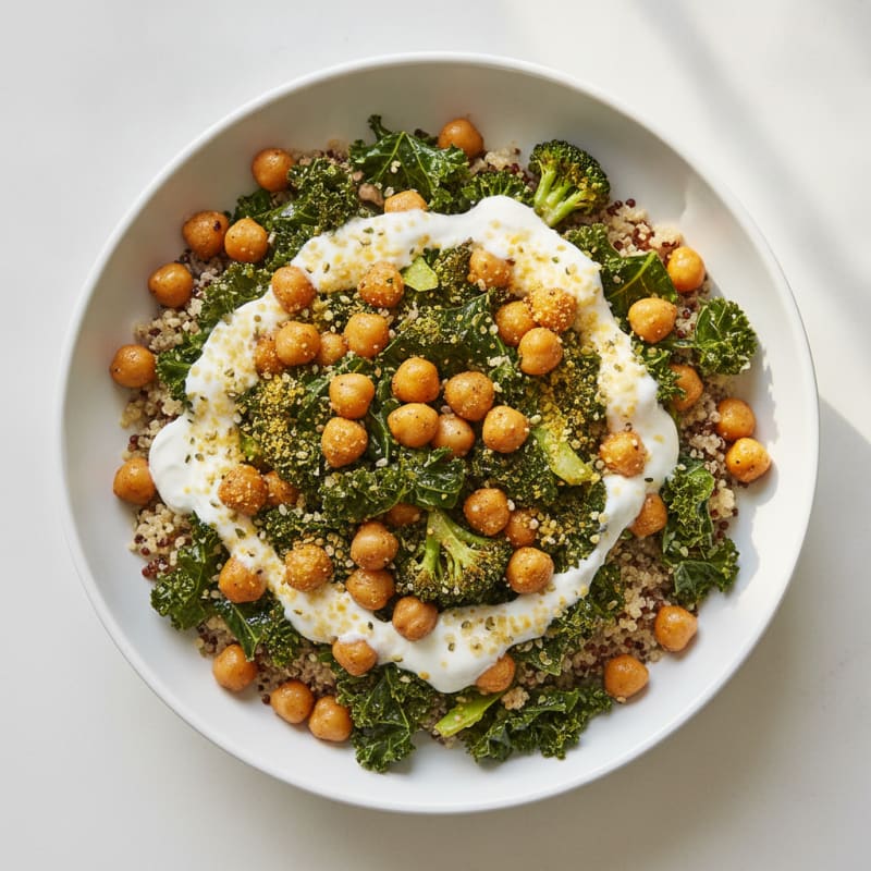 Hearty Chickpea and Vegetable Grain Bowl