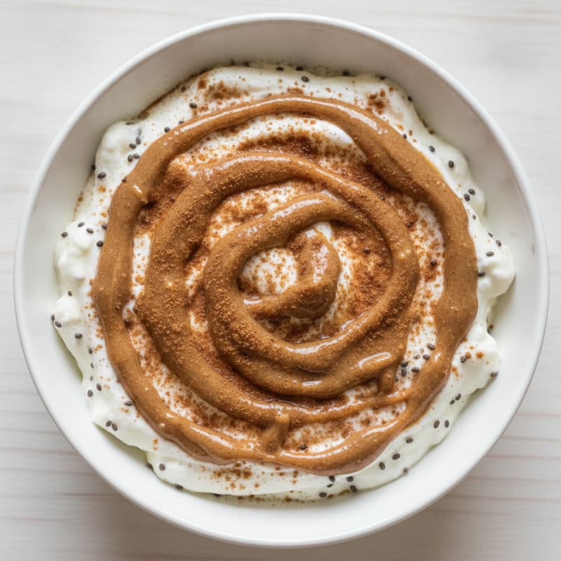 Silky Protein Greek Yogurt with Chia and Almond Butter