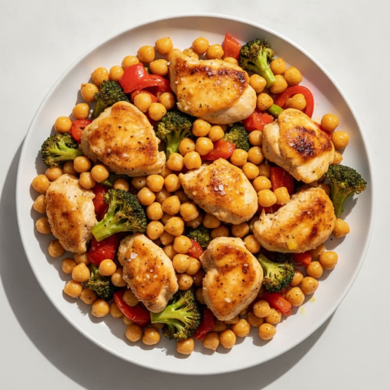 Roasted Chickpea and Vegetable Medley