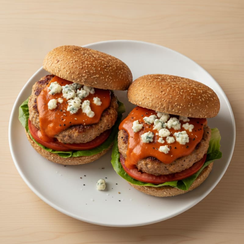 Buffalo Blue Cheese Burgers