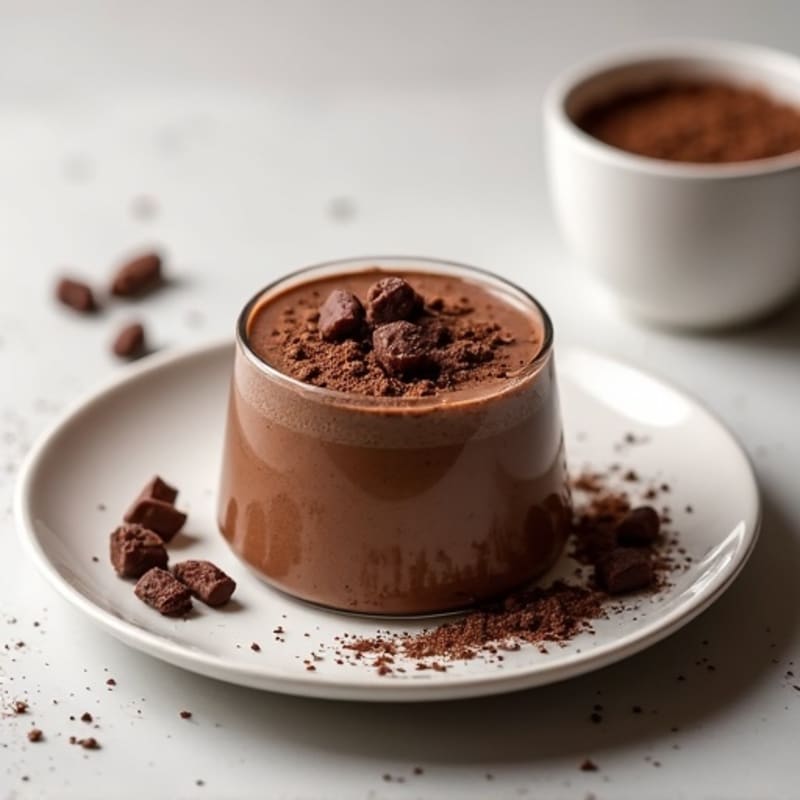 Chocolate Protein Pudding with Chia Seeds