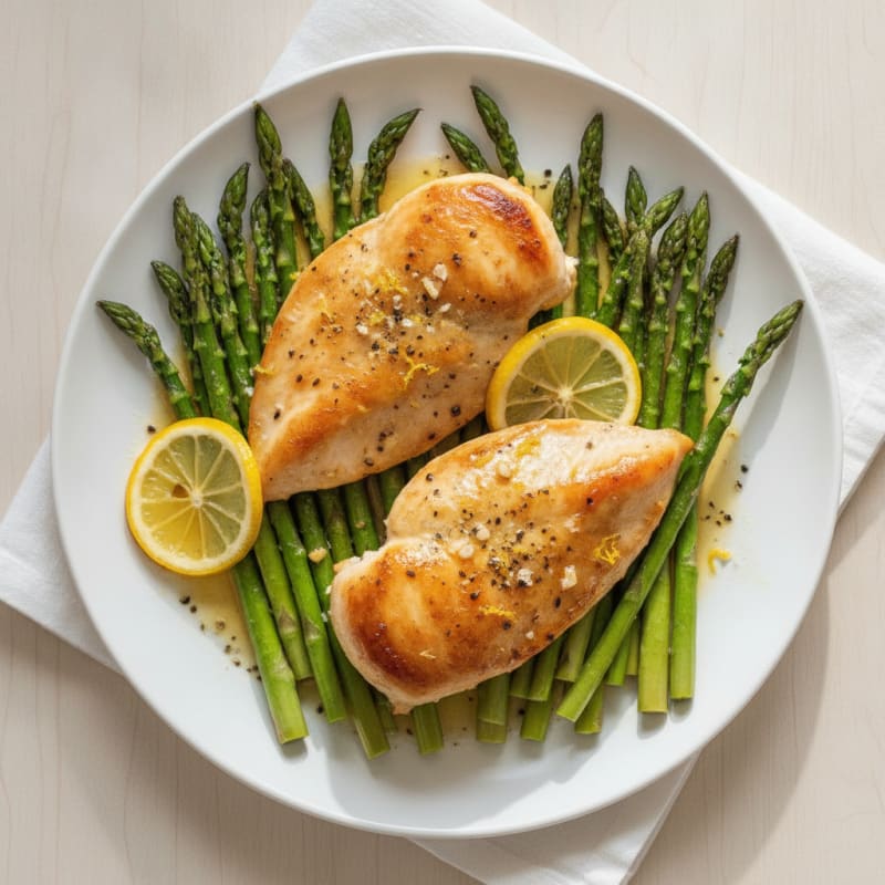 Sheet Pan Lemon Herb Chicken and Asparagus