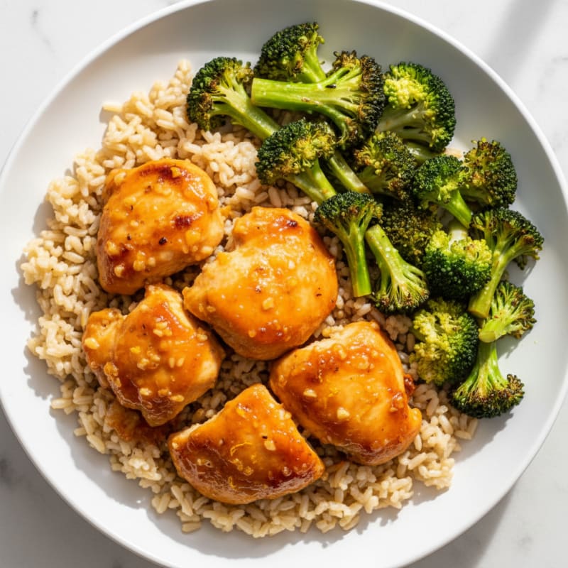 Baked Orange Chicken with Broccoli