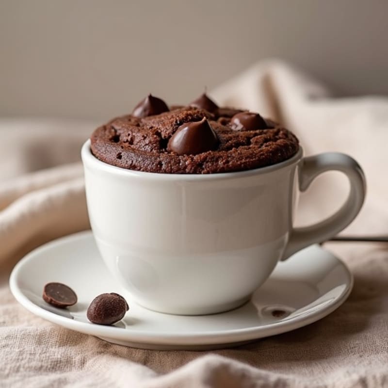 High-Protein Double Chocolate Mug Cake