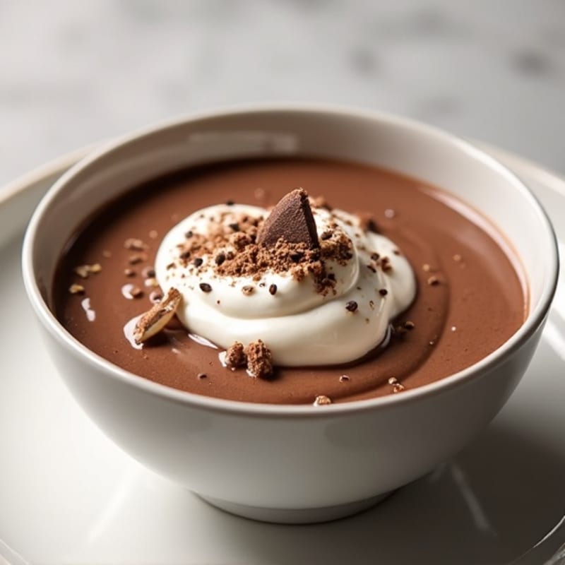 Silky Chocolate Protein Pudding with Greek Yogurt