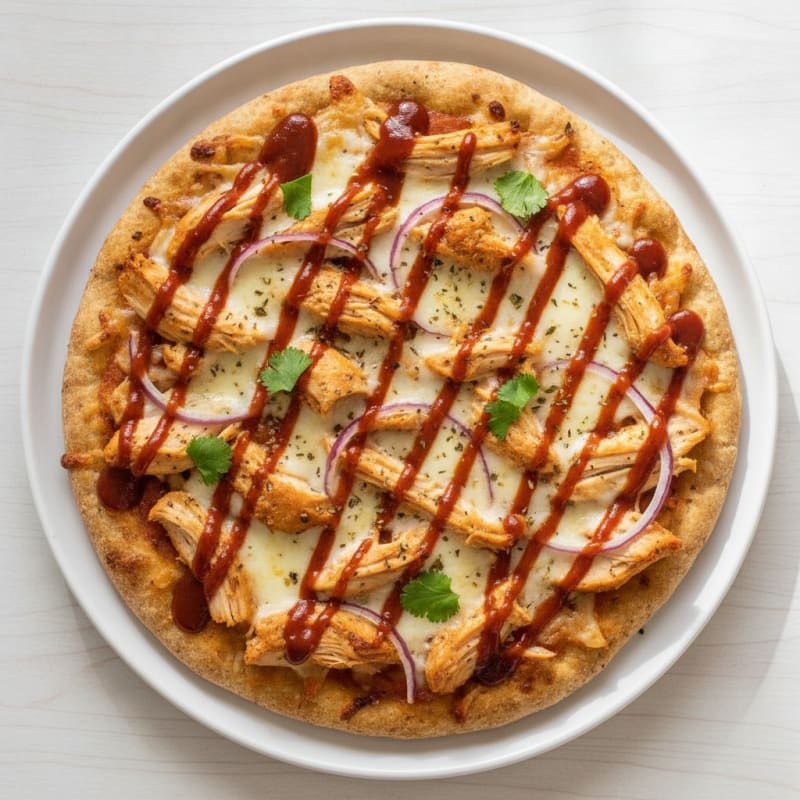 High-Protein BBQ Chicken Pizza