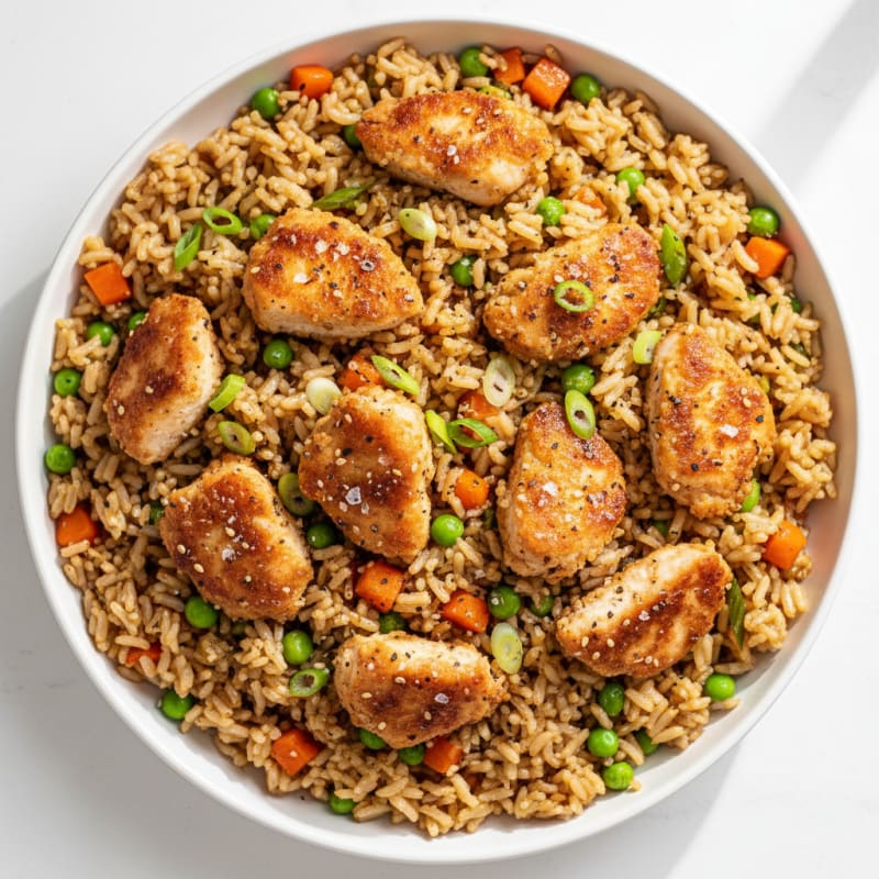 Crispy Sesame Chicken Fried Rice