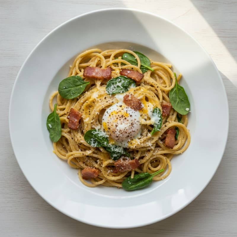 Classic Carbonara with Pancetta and Egg