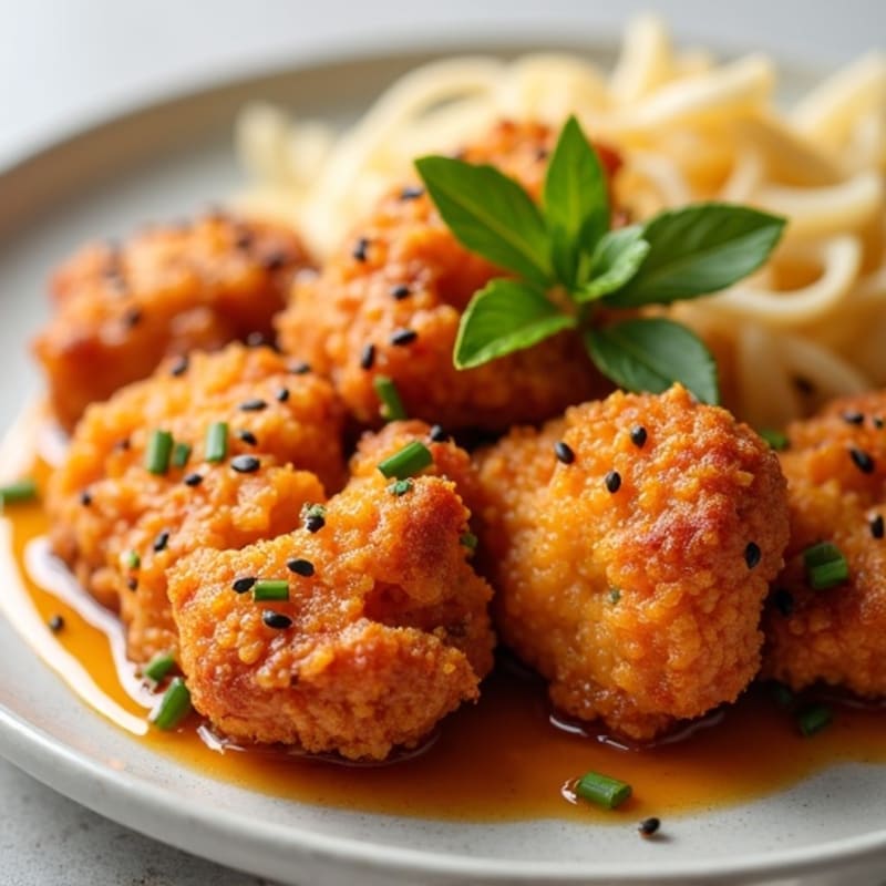 Crispy Air-Fried Orange Chicken