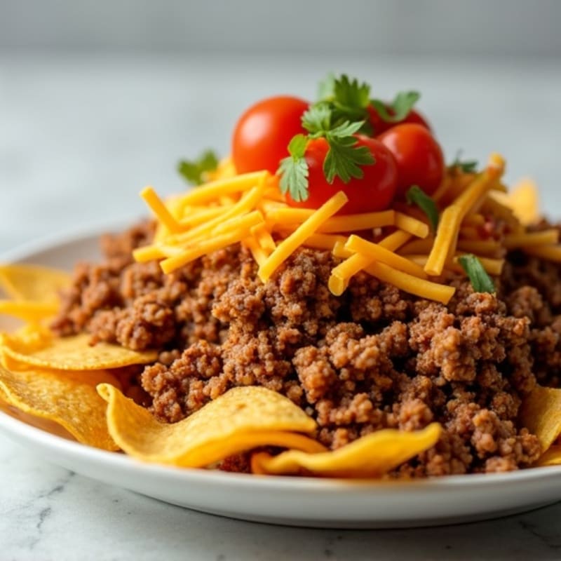 Crispy Loaded Lean Ground Turkey Nachos with Fresh Salsa