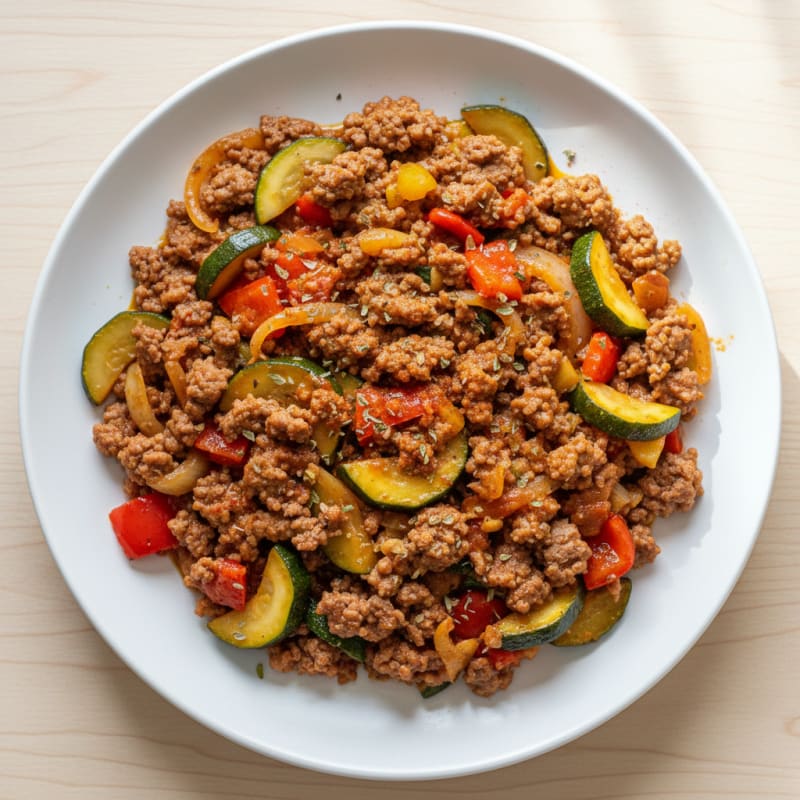 Savory Ground Beef and Vegetable Skillet