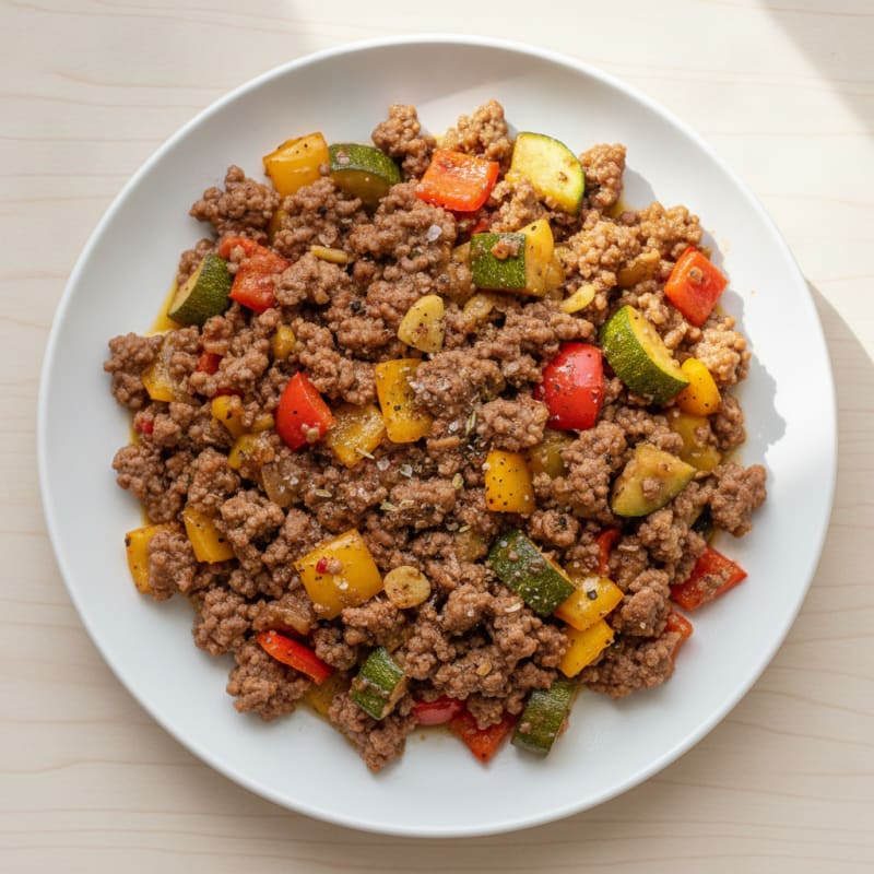 Ground Beef and Vegetable Skillet