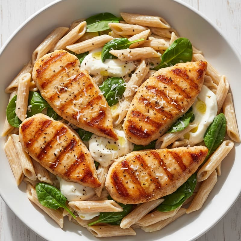 Garlic Parmesan Chicken Alfredo Pasta