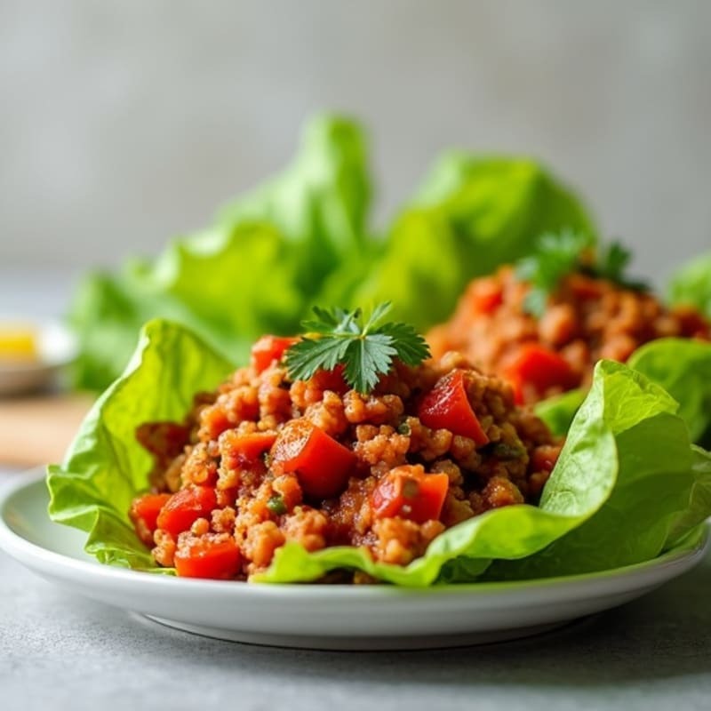 Lean Ground Turkey Sloppy Joe Lettuce Wraps