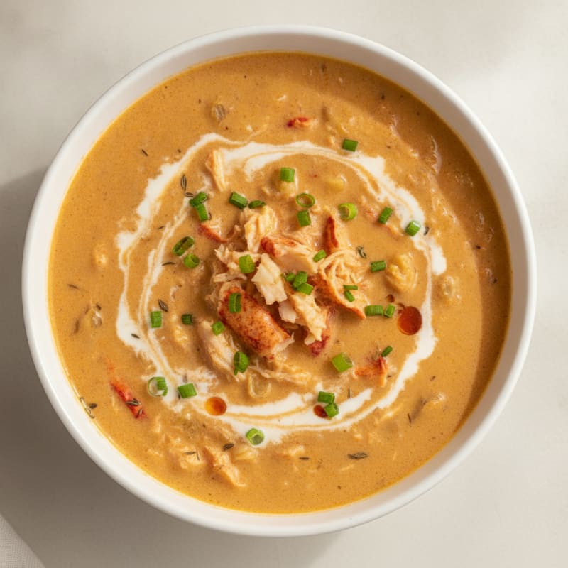 Buttery Lobster Bisque with Sherry