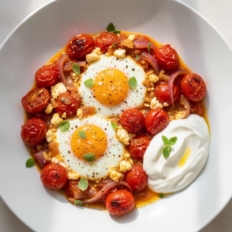 Baked Eggs with Roasted Tomatoes