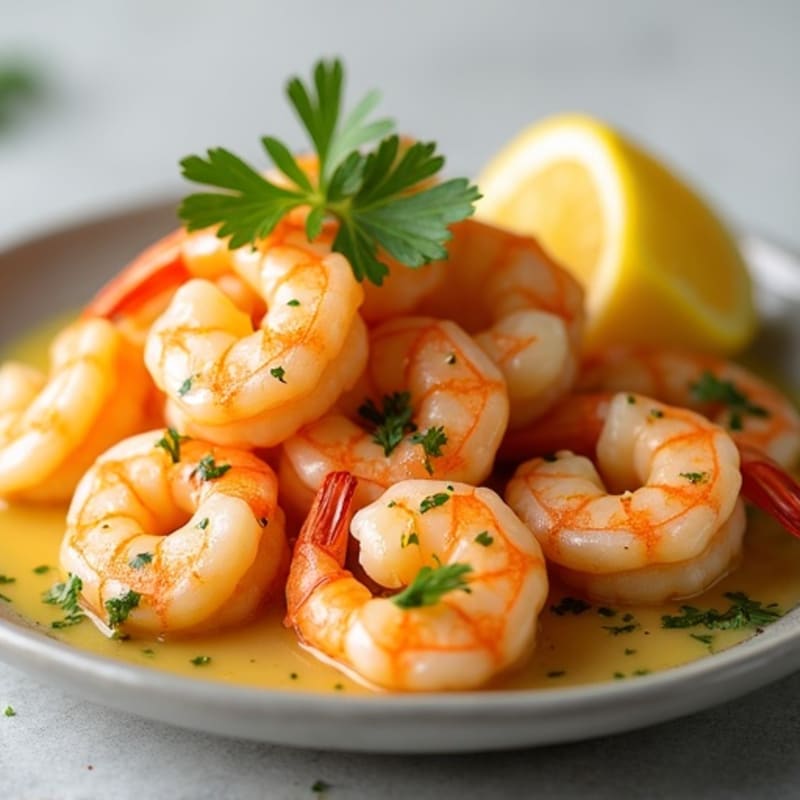 Fresh Lemon Garlic Butter Shrimp