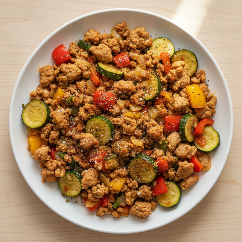 Savory Ground Turkey Skillet