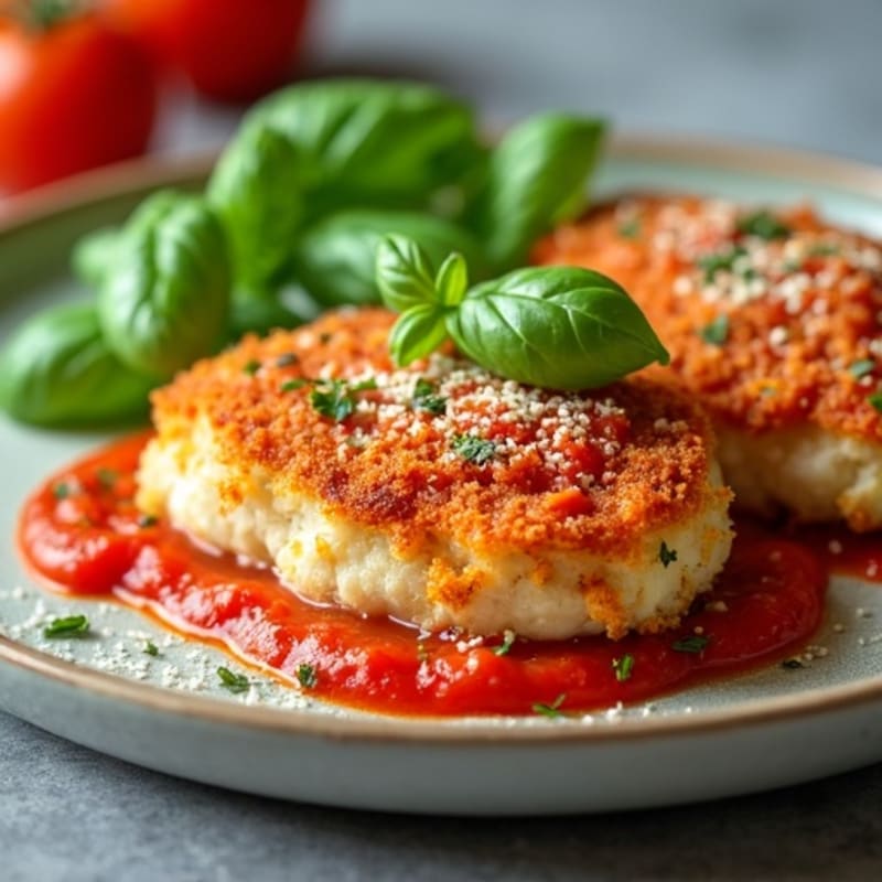 Crispy Baked Chicken Parmesan with Fresh Herbs