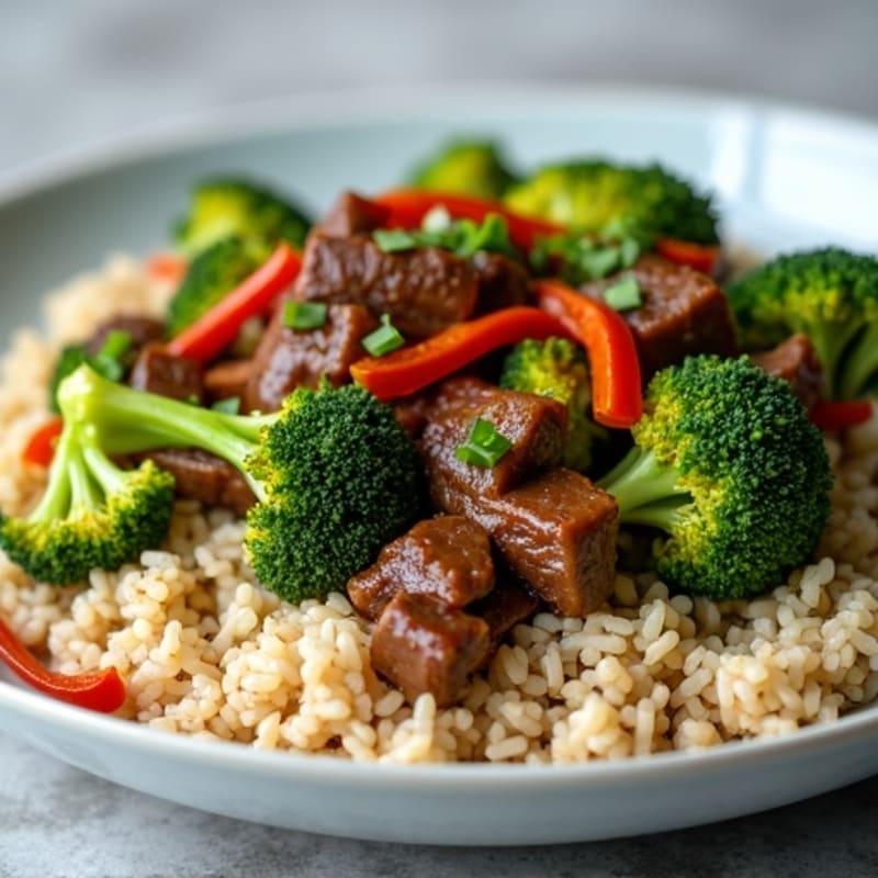 Garlic Ginger Beef and Crisp Broccoli Stir-Fry
