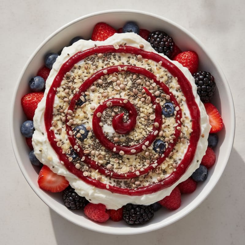 Creamy Greek Yogurt Protein Parfait with Mixed Berries