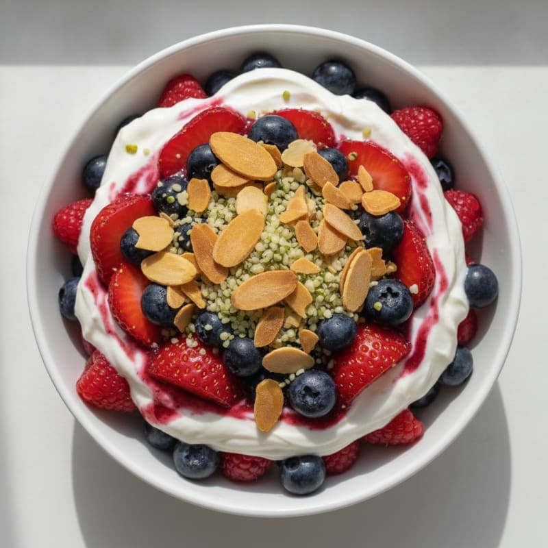 Creamy Greek Yogurt Protein Parfait with Mixed Berries
