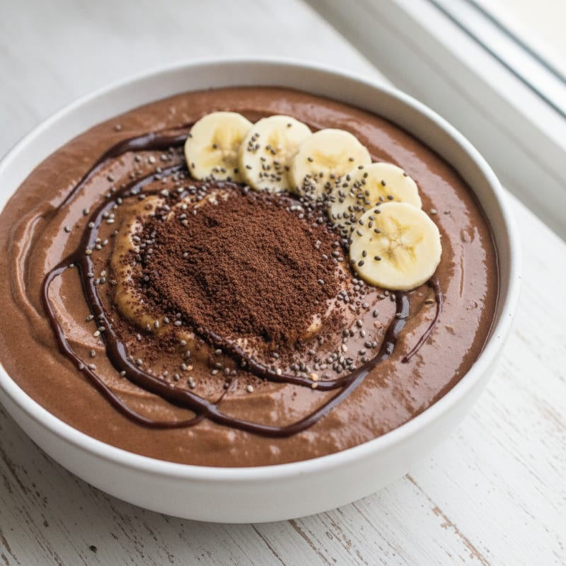 Creamy Chocolate Banana Protein Smoothie