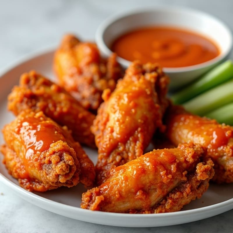 Crispy Baked Buffalo Chicken Wings