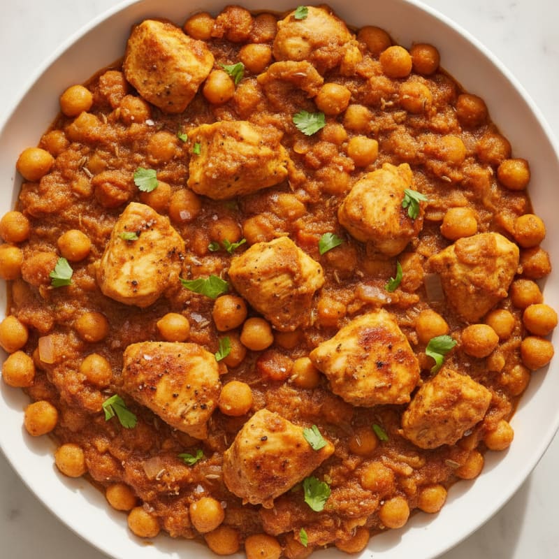 Spiced Chicken and Chickpea Chana Masala