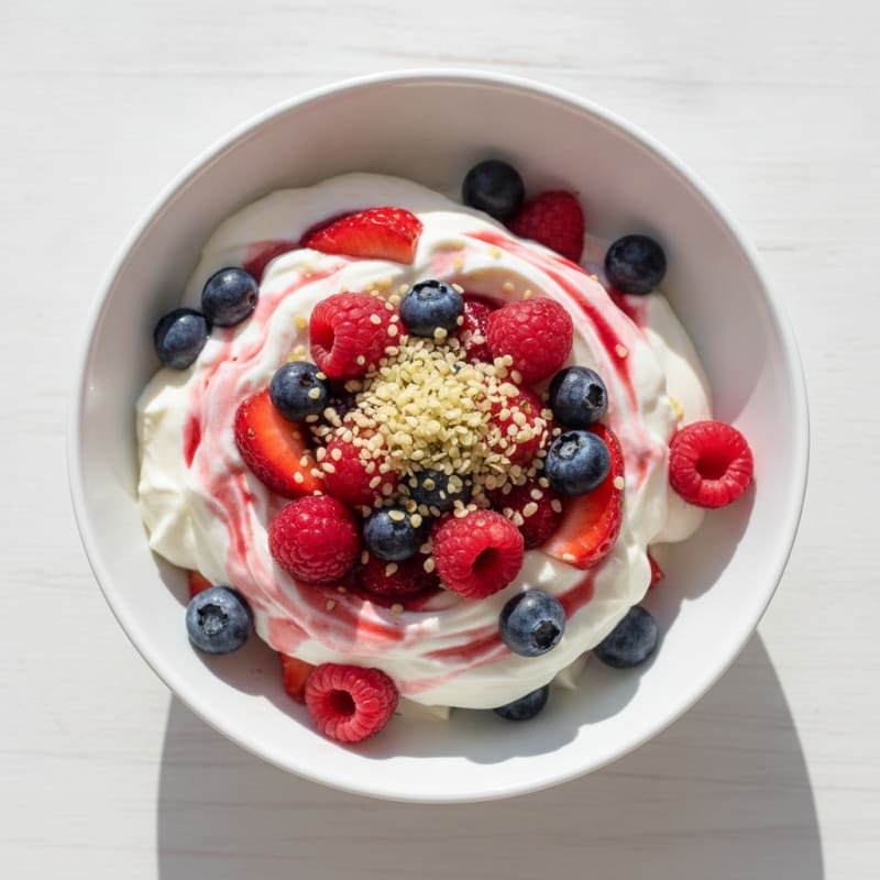 Creamy Greek Yogurt Protein Parfait with Berries