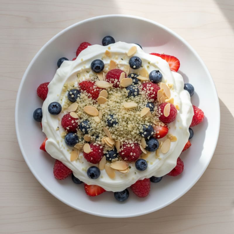 Creamy Greek Yogurt Protein Parfait with Mixed Berries