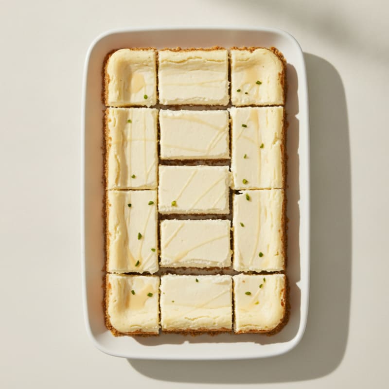 Vanilla Protein Cheesecake Bars