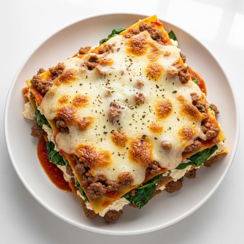 Creamy Baked Beef Lasagna with Ricotta