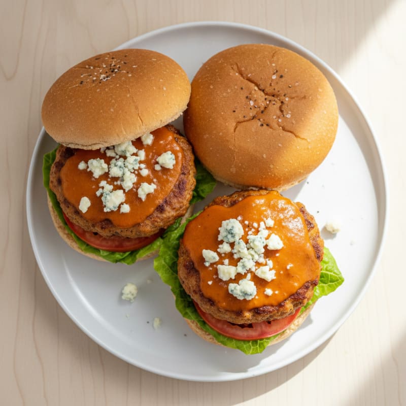 Buffalo Blue Cheese Burgers