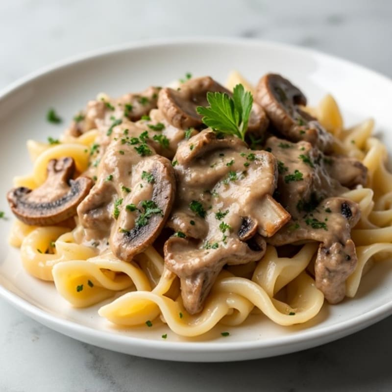 Lean Beef and Mushroom Creamy Stroganoff