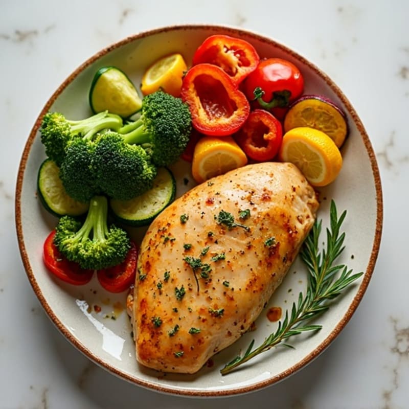 Sheet Pan Lemon Herb Chicken and Roasted Vegetables