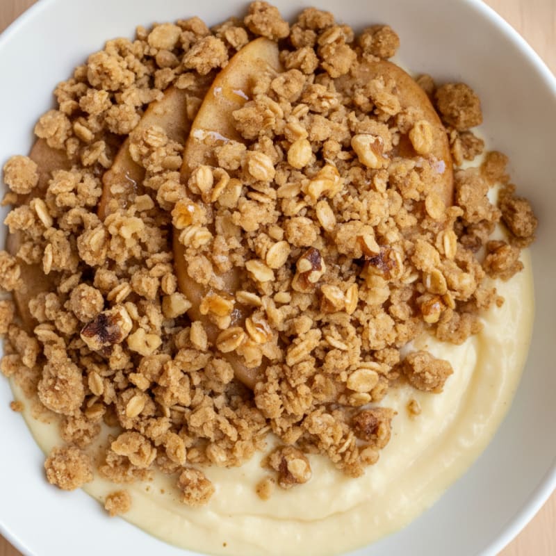 Baked Apple Crumble with Oat Topping