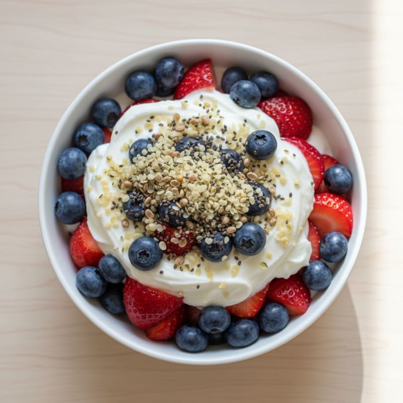Creamy Greek Yogurt Protein Parfait with Berries