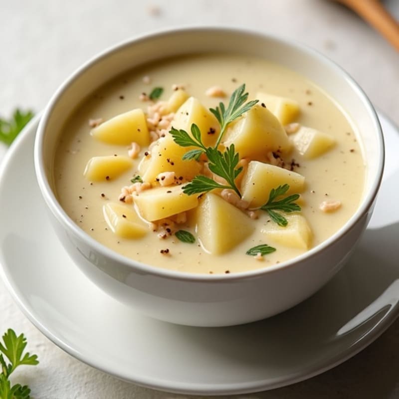 Healthy Creamy Loaded Potato Soup