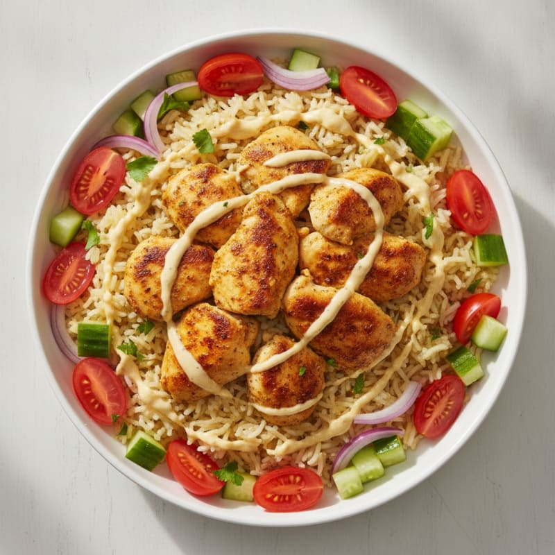 Chicken Shawarma Rice Bowl