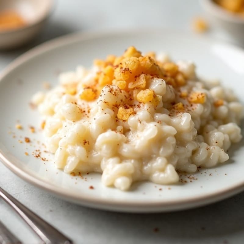 Creamy Vanilla Protein Rice Pudding