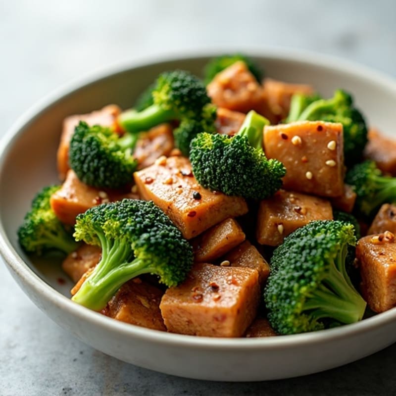 Garlic Ginger Beef and Crispy Broccoli Stir-Fry