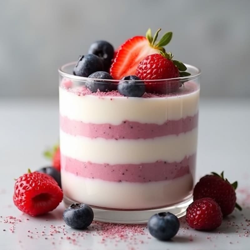 Greek Yogurt Protein Mousse with Berries