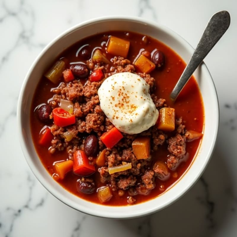 Hearty Slow Cooker Beef Chili